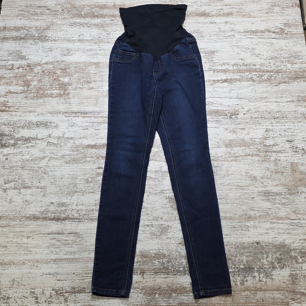 Women's Dark Blue Maternity Jeans XS Jessica Simpson Skinny